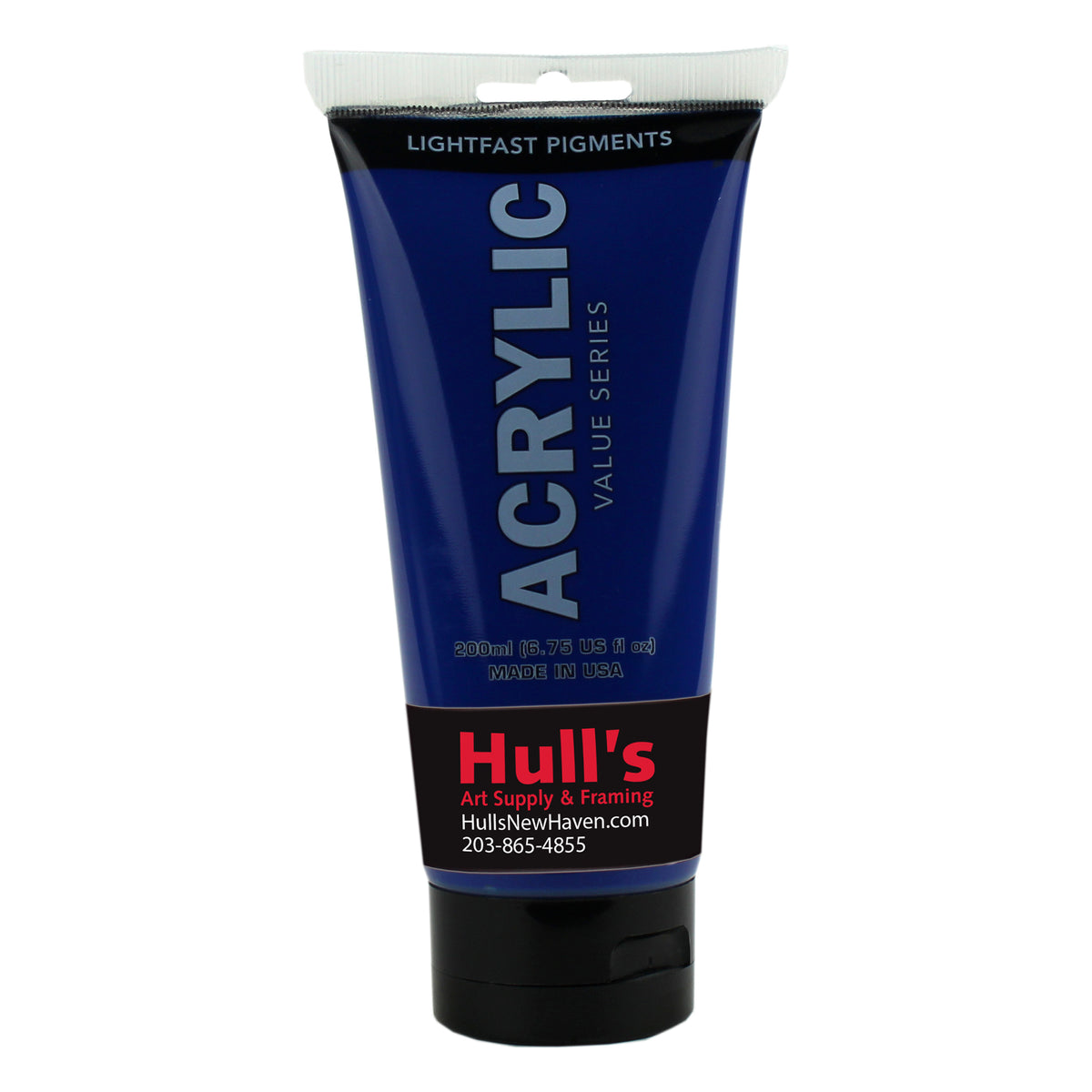 HULLS ACRYLIC 200ml TUBE PRIMARY BLUE