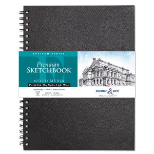 EPSILON SKETCHBOOK WIREBOUND 9x12