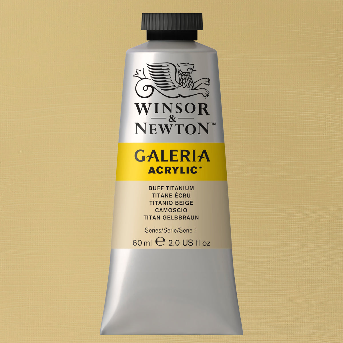 W&amp;N GALERIA ACRYLICS BUFF TITANIUM 60ml