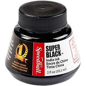 SUPER BLACK INDIA INK 2oz