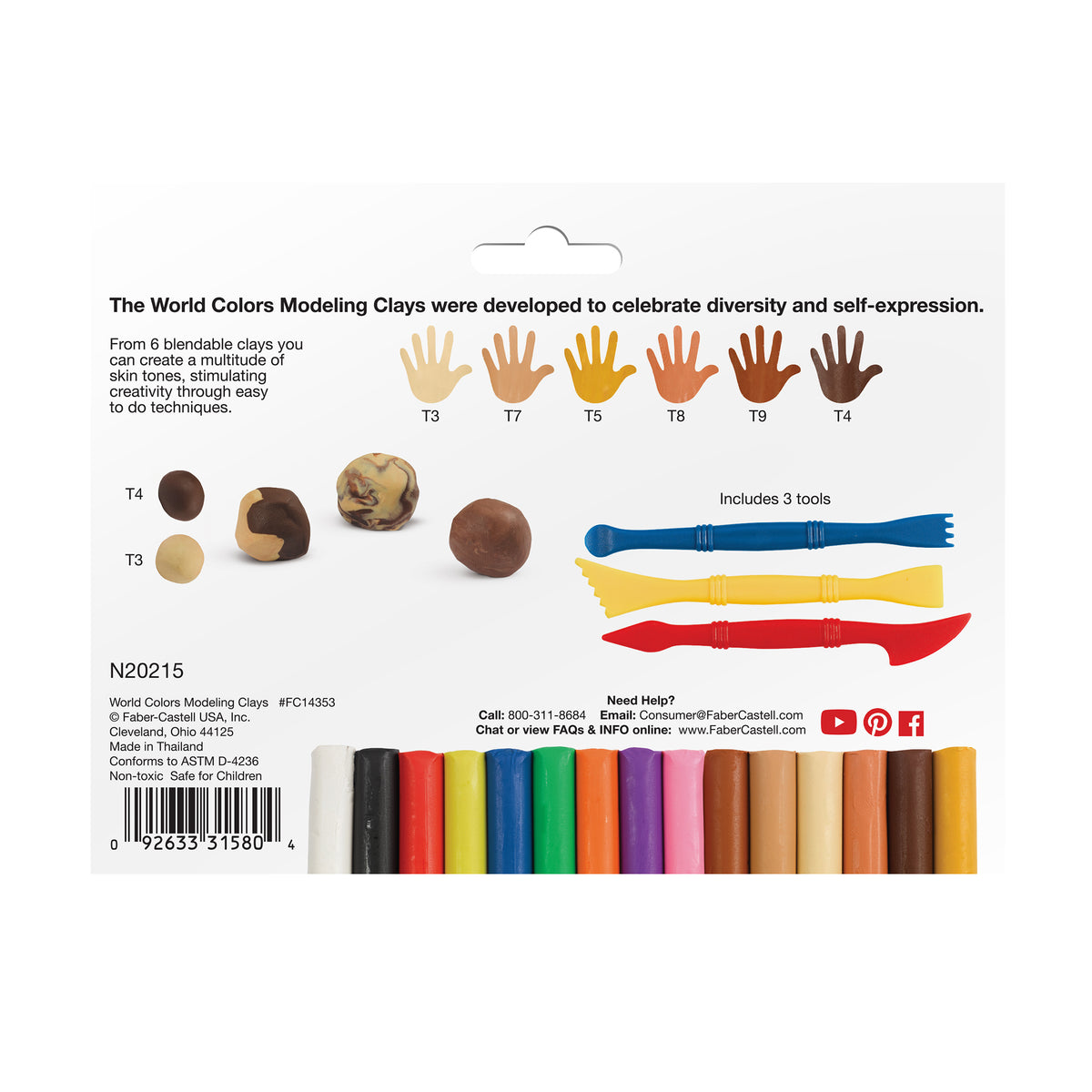 WORLD COLORS ECO MODELING CLAY
