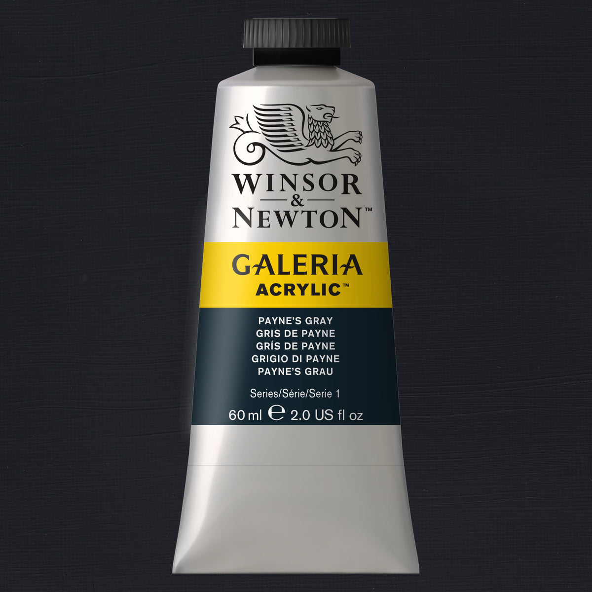 W&amp;N GALERIA ACRYLICS PAYNES GREY 60ml
