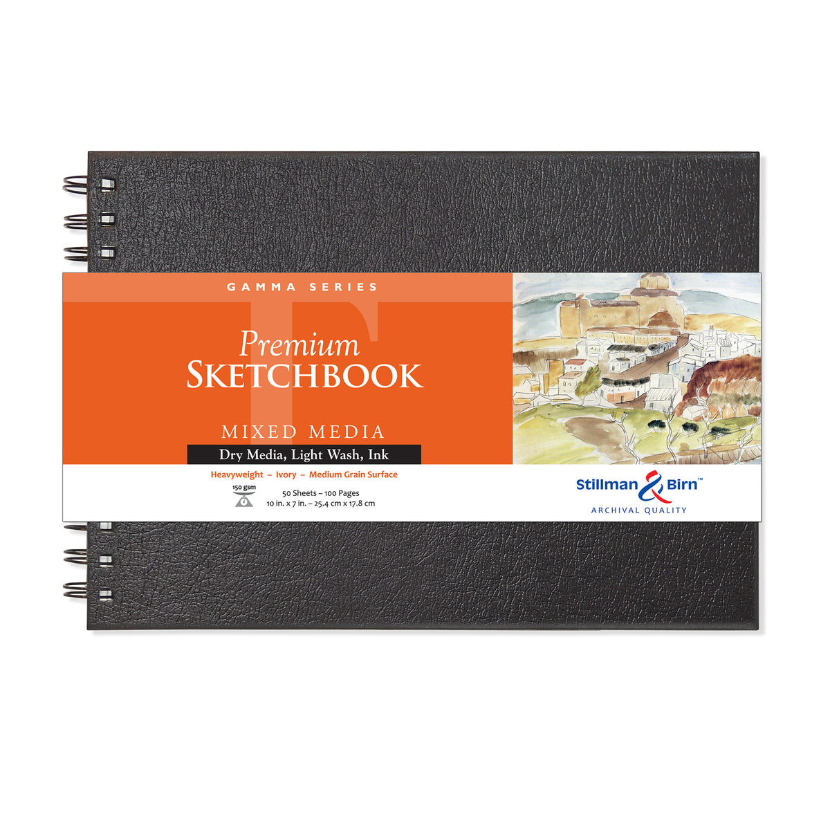 GAMMA SKETCHBOOK WIREBOUND 10x7