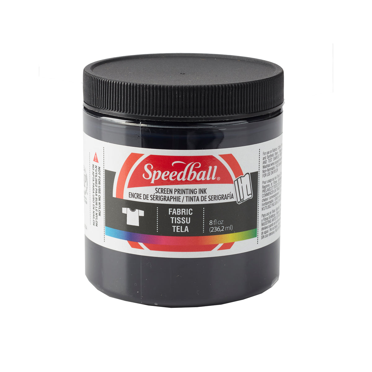 FABRIC SCREEN PRINTING INK 8oz BLACK