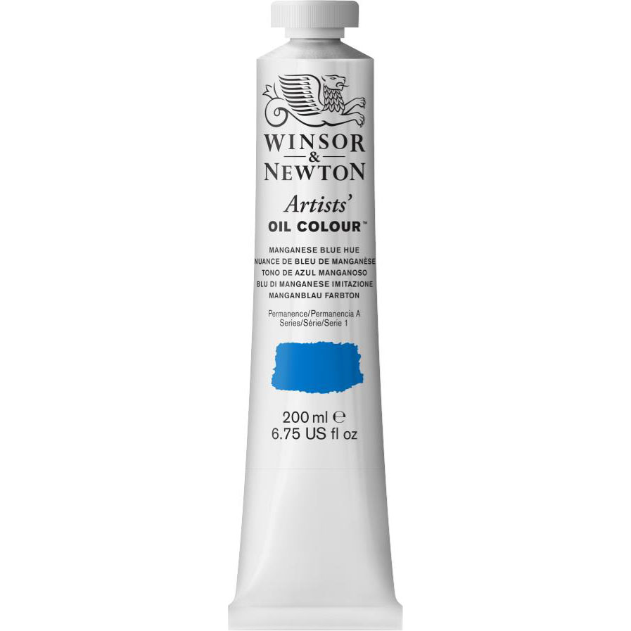 W&amp;N ARTISTS&#39; OIL COLOR MANGANESE BLUE HUE 200ml