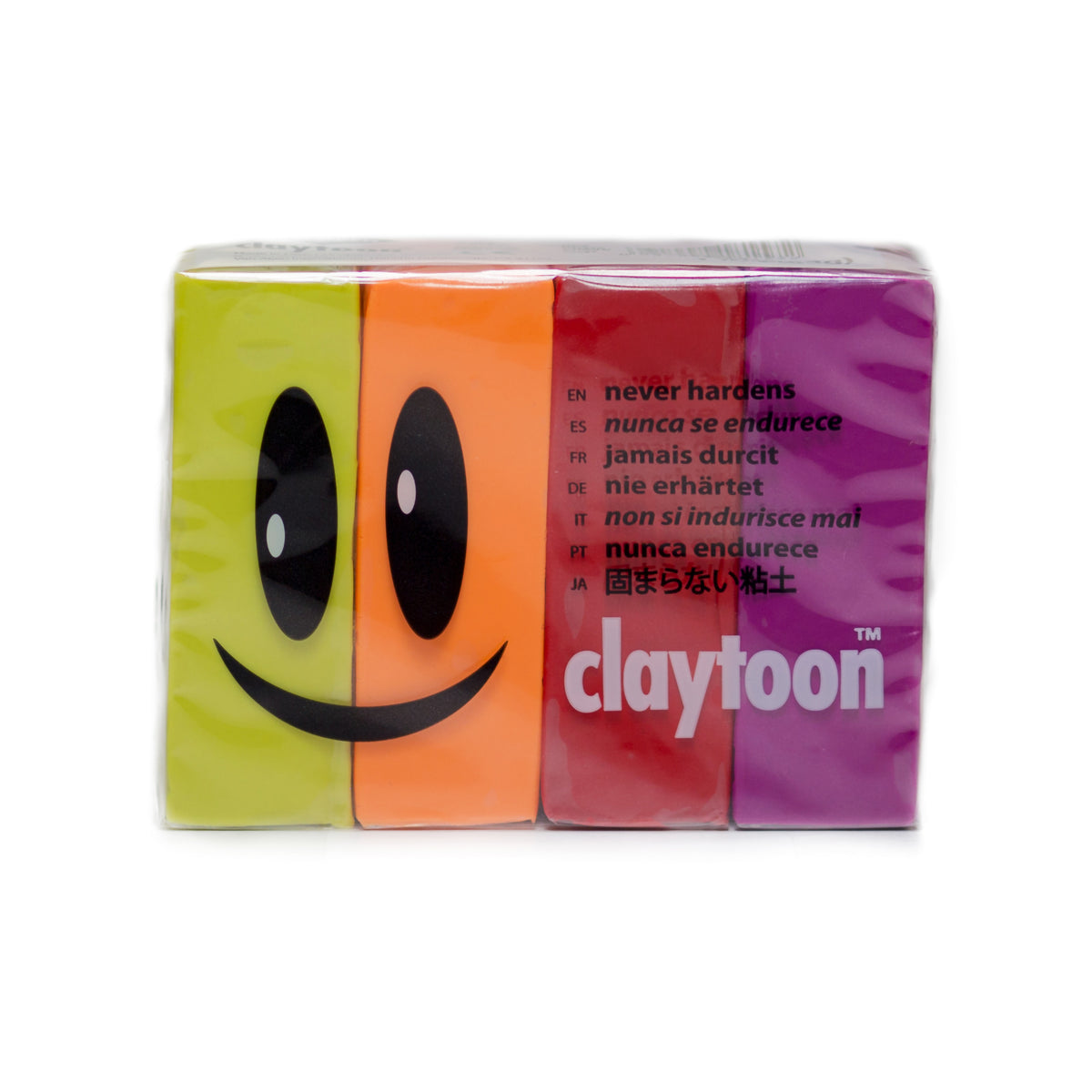 CLAYTOON CLAY SET 1LB HOT COLORS