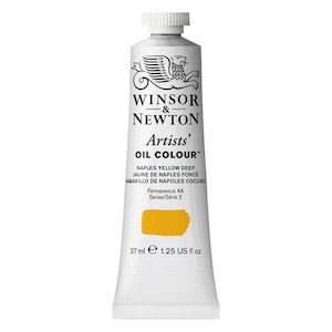 W&amp;N ARTISTS&#39; OIL COLOR NAPLES YELLOW DEEP 37ml