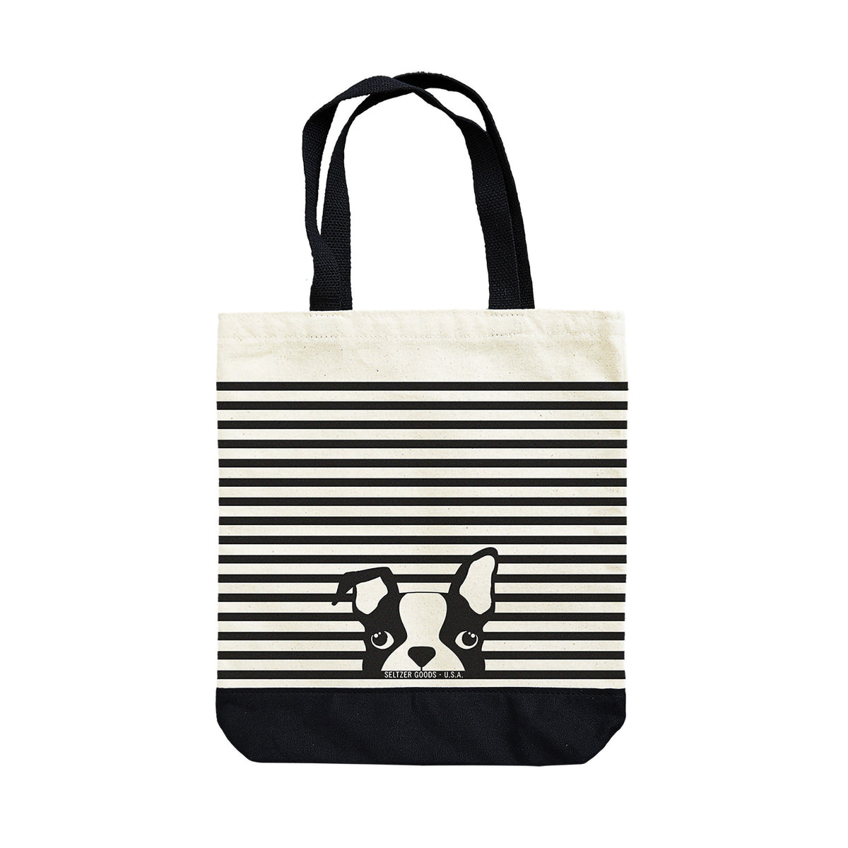 BOOK TOTES - DOG STRIPES