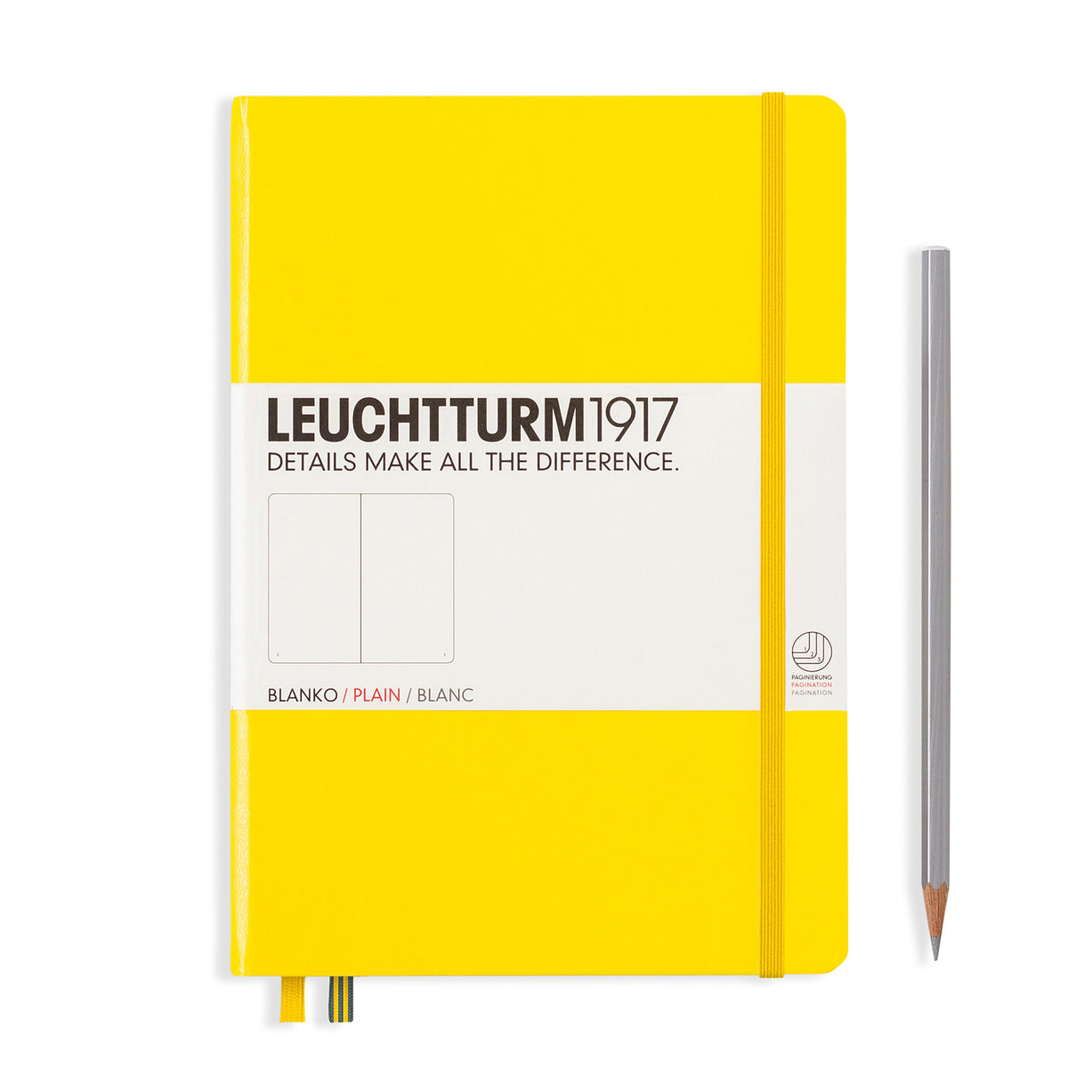 MEDIUM A5 NOTEBOOK PLAIN LEMON