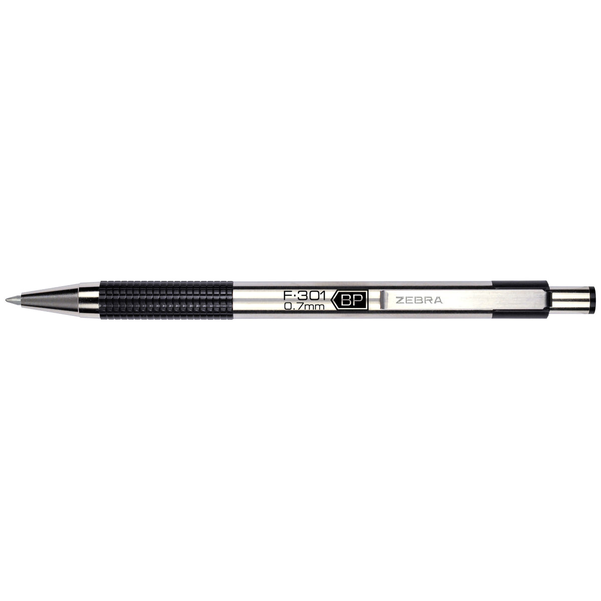ZEBRA F-301 RETRACTABLE BALLPOINT 0.7mm BLACK SET/2