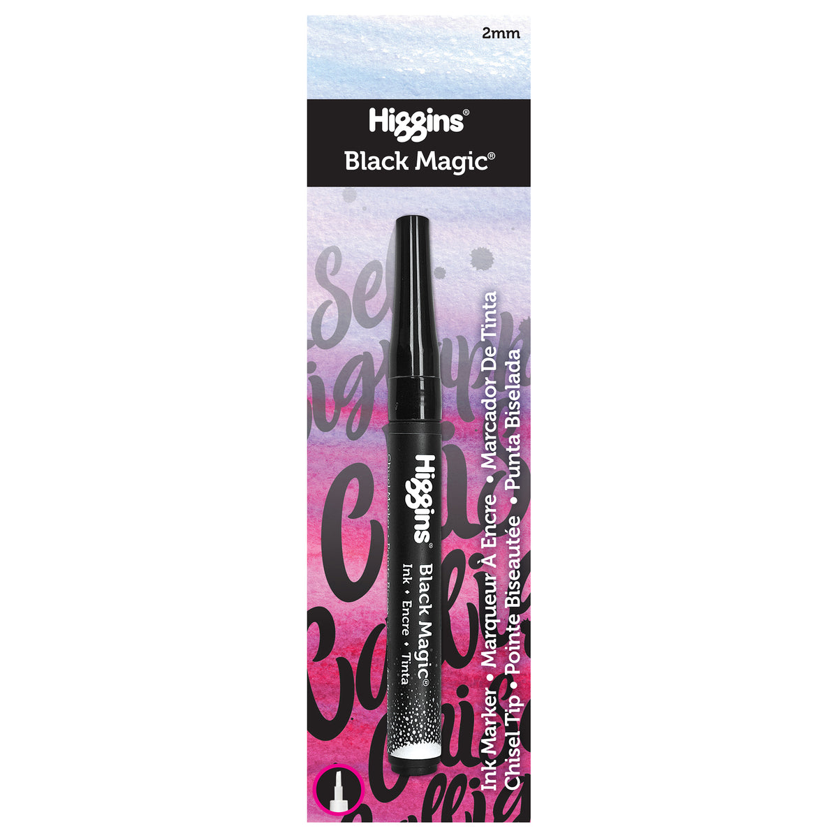 HIGGINS BLACK MAGIC CHISEL MARKER 2MM