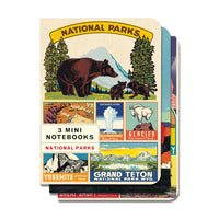 MINI NOTEBOOKS NATIONAL PARKS SET/3