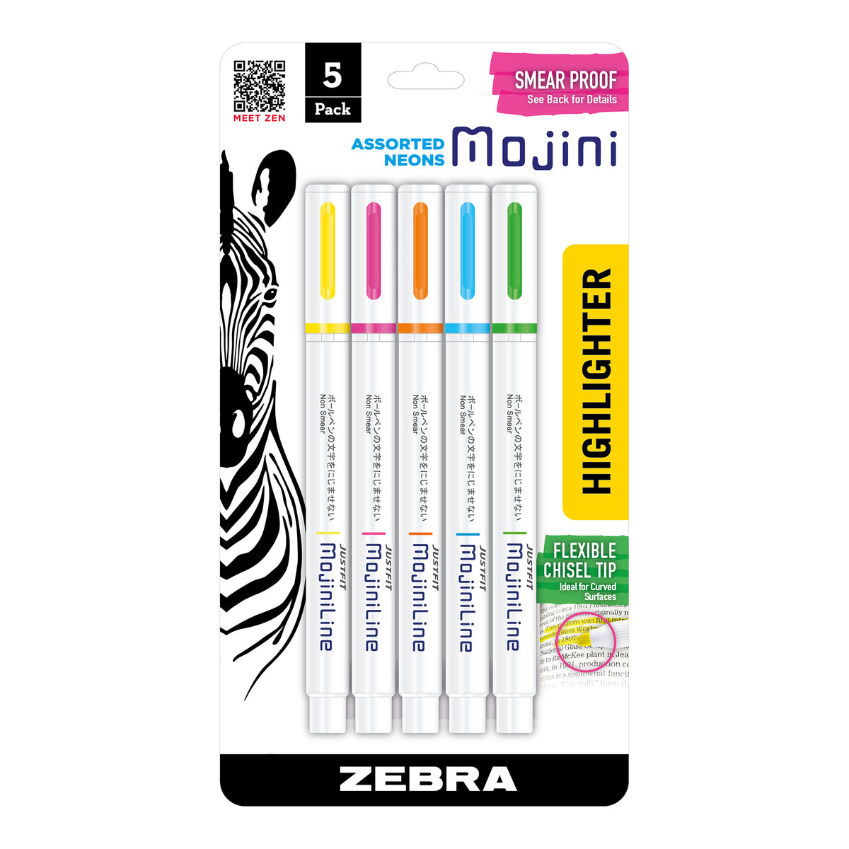 MOJINI HIGHLIGHTER BRIGHTS SET/5