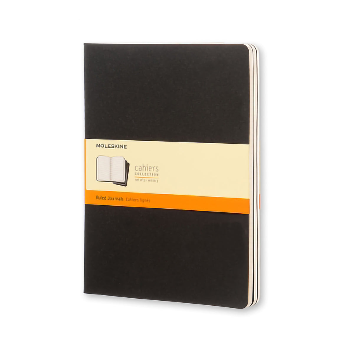 MOLESKINE CAHIER RULED X-LARGE BLACK 3-PACK