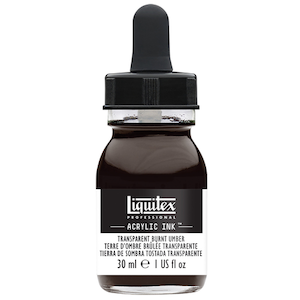 LIQUITEX INK 30ml TRANSPARENT BURNT UMBER