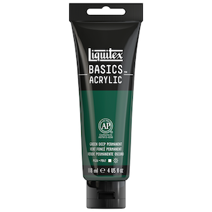 BASICS 4oz TUBE PERMANENT GREEN DEEP