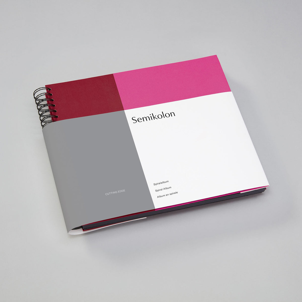 CUTTING EDGE PHOTO ALBUM SPIRAL RASPBERRY FUCHSIA