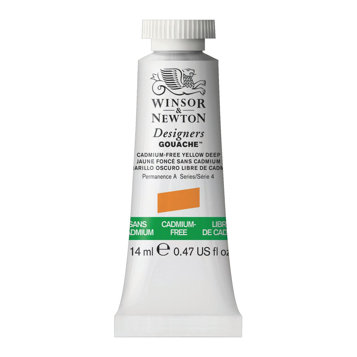 W&amp;N DESIGNERS GOUACHE CADMIUM-FREE YELLOW DEEP 14ml