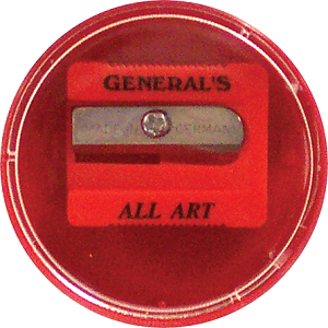 GENERAL&#39;S RED ROUND ALL-ART SHARPENER