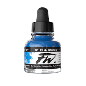 FW INK 1oz FLUORESCENT BLUE