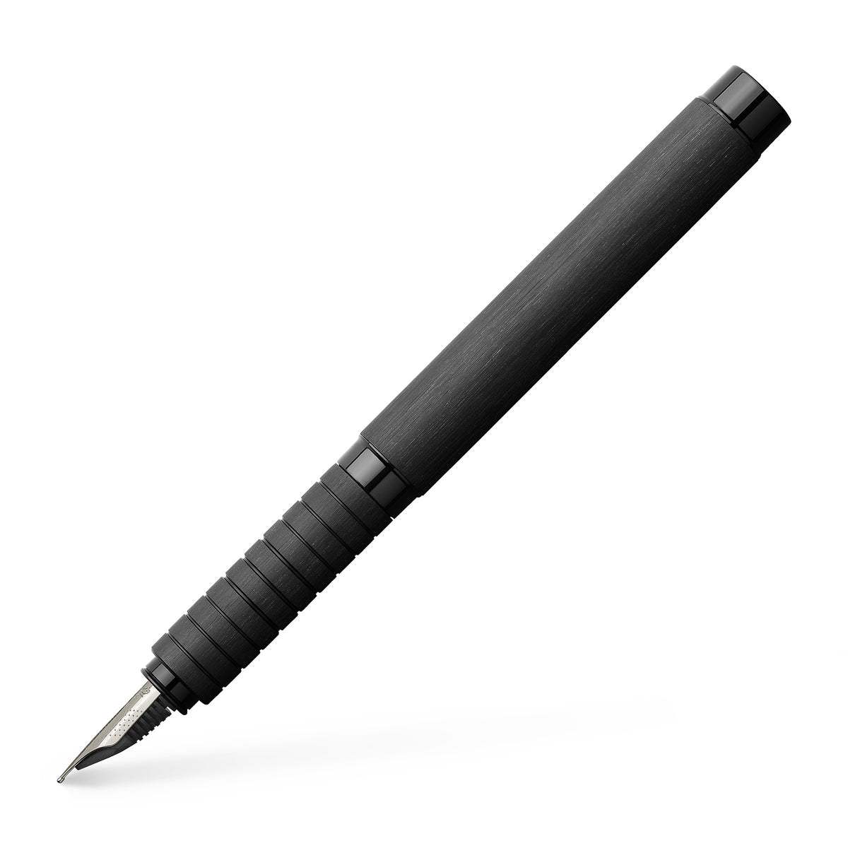 ESSENTIO BLACK ALUMINUM FOUNTAIN PEN FINE