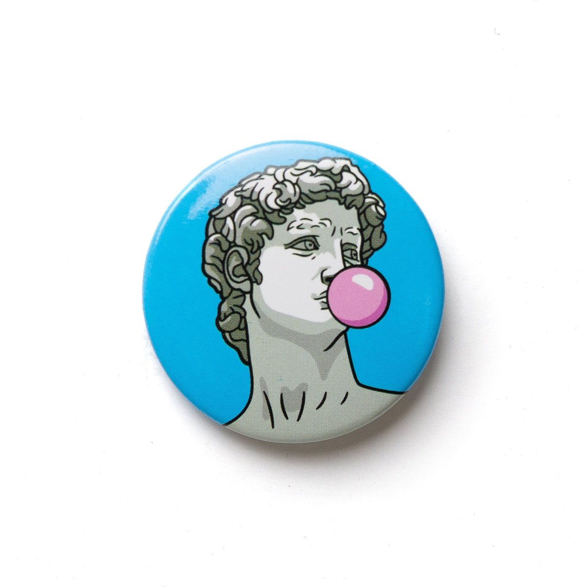 ART HISTORY BUTTON PIN - DAVID