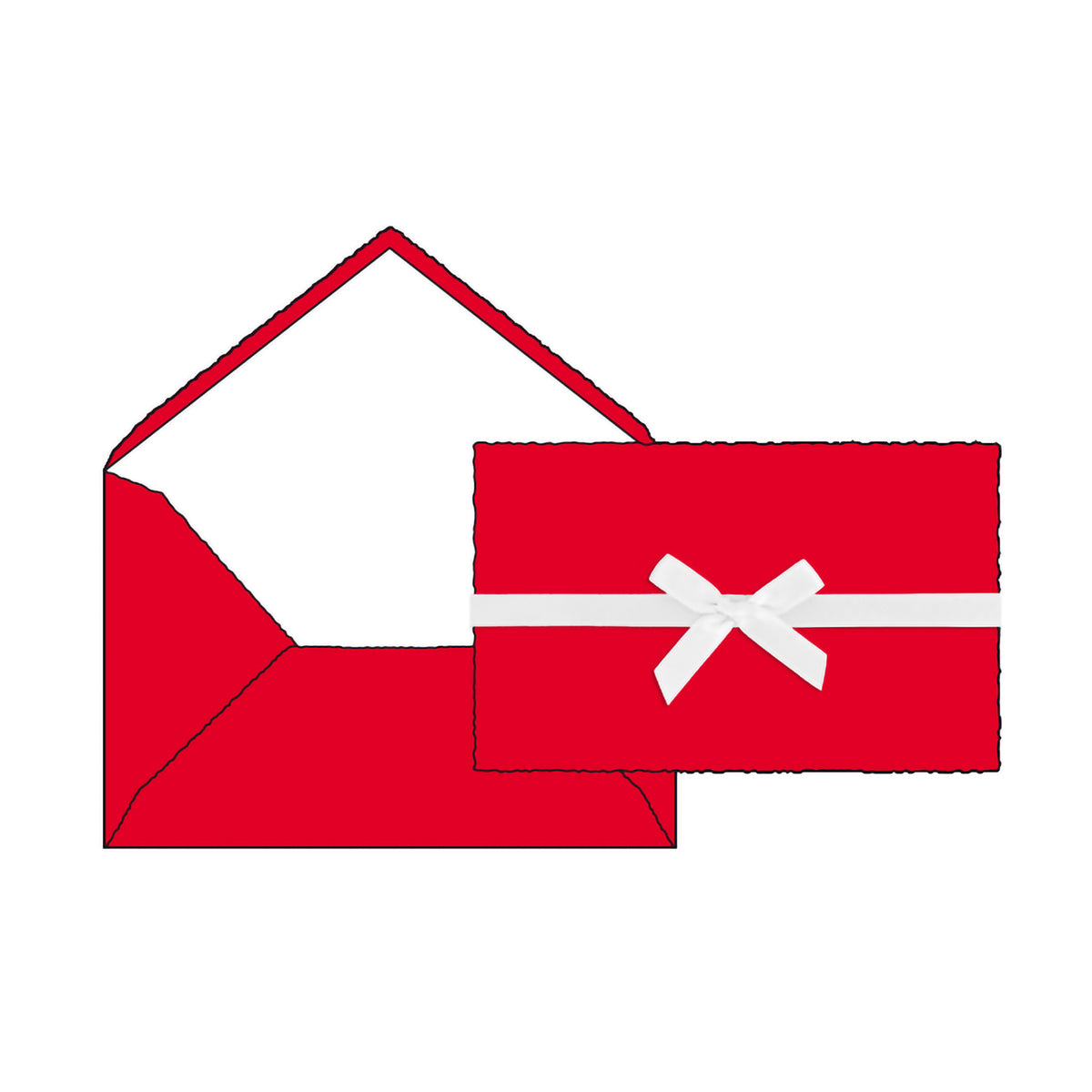 TRENDY MINI NOTECARDS 10-PACK BRIGHT RED