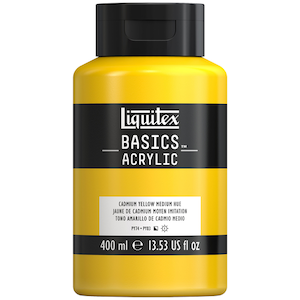 BASICS 400ml JAR CADMIUM YELLOW MEDIUM HUE
