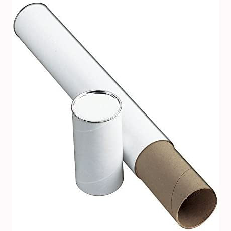 31&quot; x 3&quot; WHITE MAILING TUBE