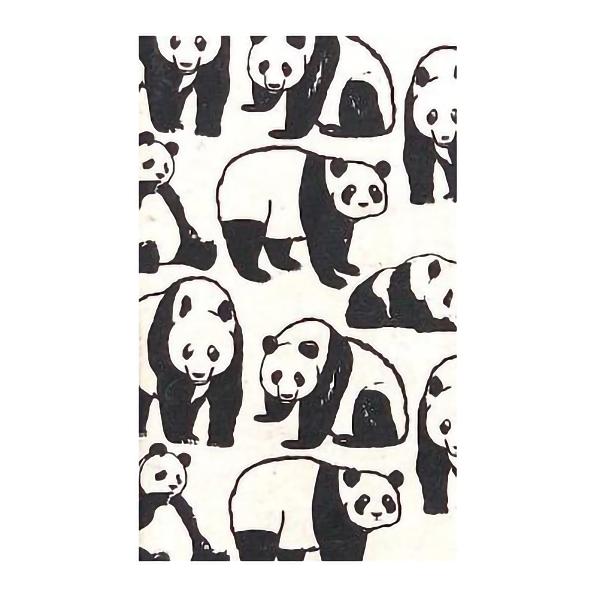 ECO JOURNAL PANDA BLACK ON CREAM