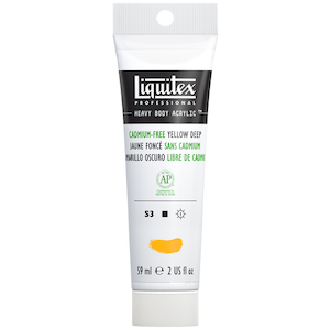 LIQUITEX HEAVY BODY 2oz TUBE CADMIUM FREE YELLOW DEEP