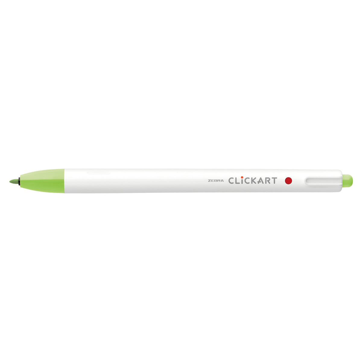 CLICKART RETRACTABLE MARKER PEN 0.6mm LIGHT GREEN
