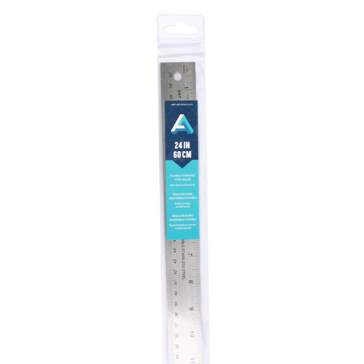 AA STEEL CORKBACK RULER 24&quot;