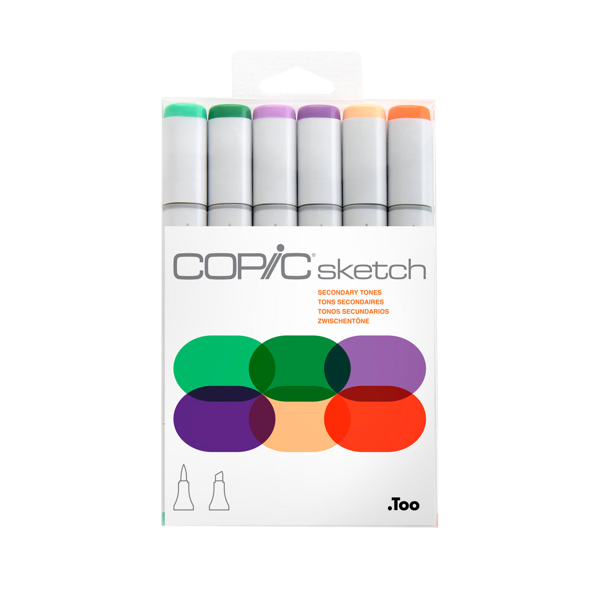 SKETCH MARKER SECONDARY TONES SET/6