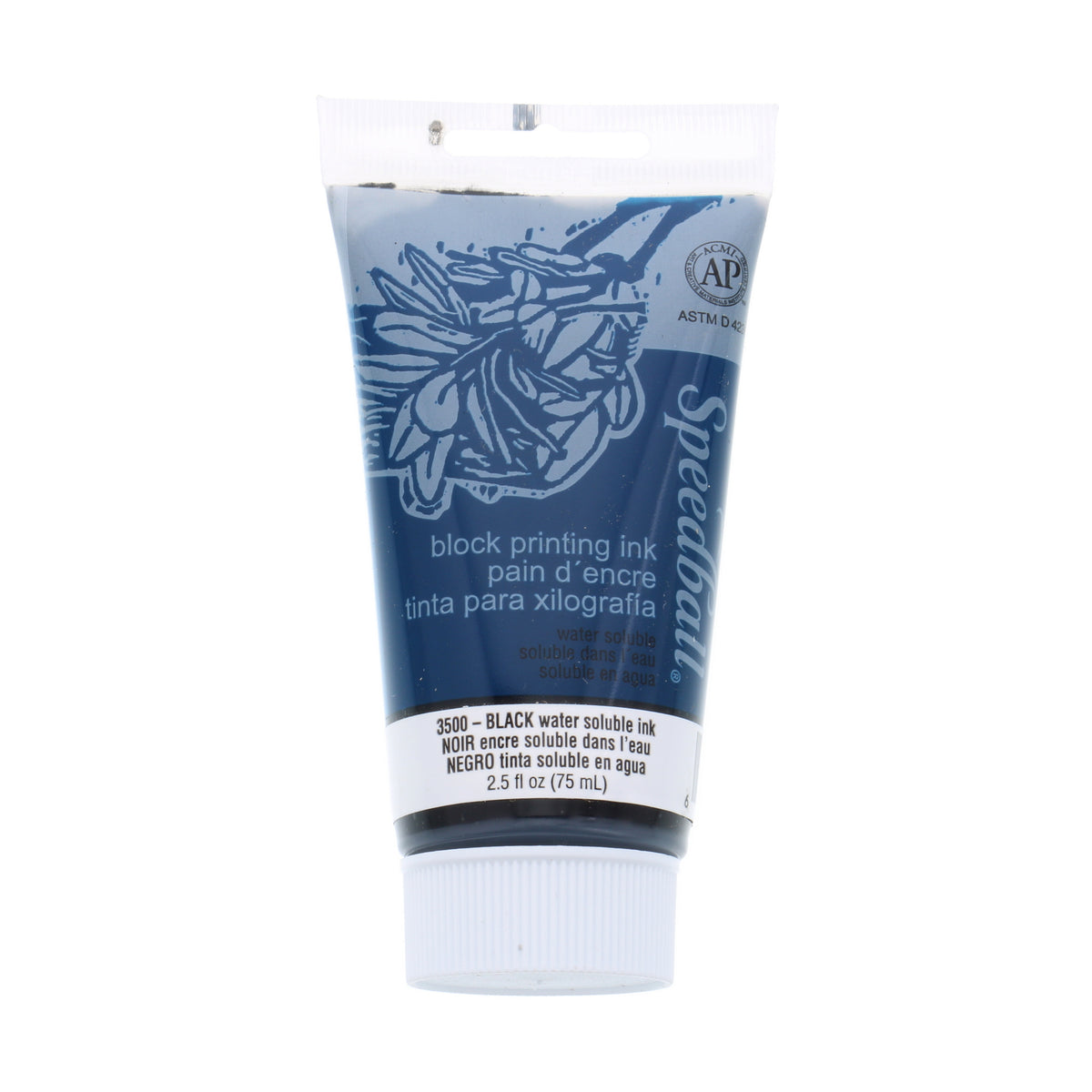 WATER-SOLUBLE BLOCK PRINTING INK 2.5oz BLACK