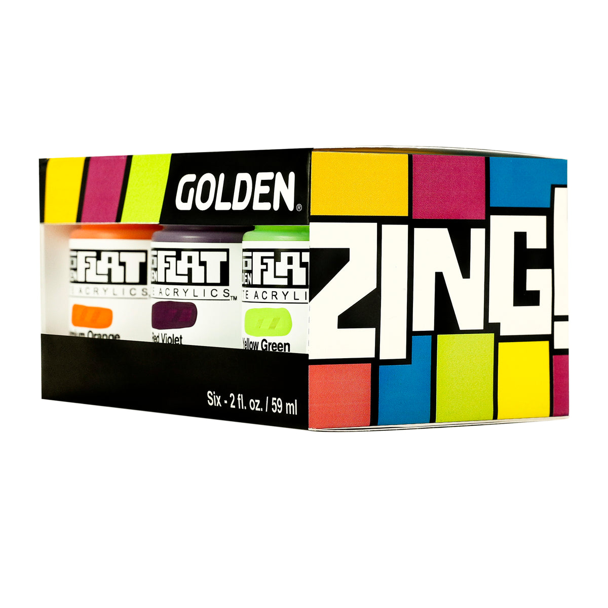 SOFLAT MATTE ACRYLIC 2oz ZING SET/6
