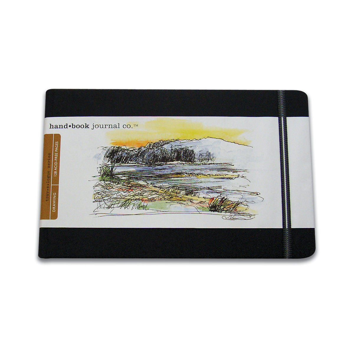 TRAVELOGUE JOURNAL LANDSCAPE 5.5X8.25 BLACK