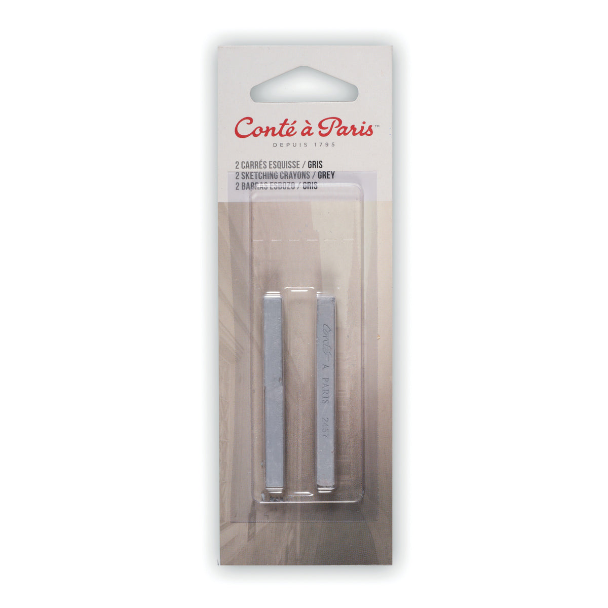 CONTE CRAYON GREY 2PK