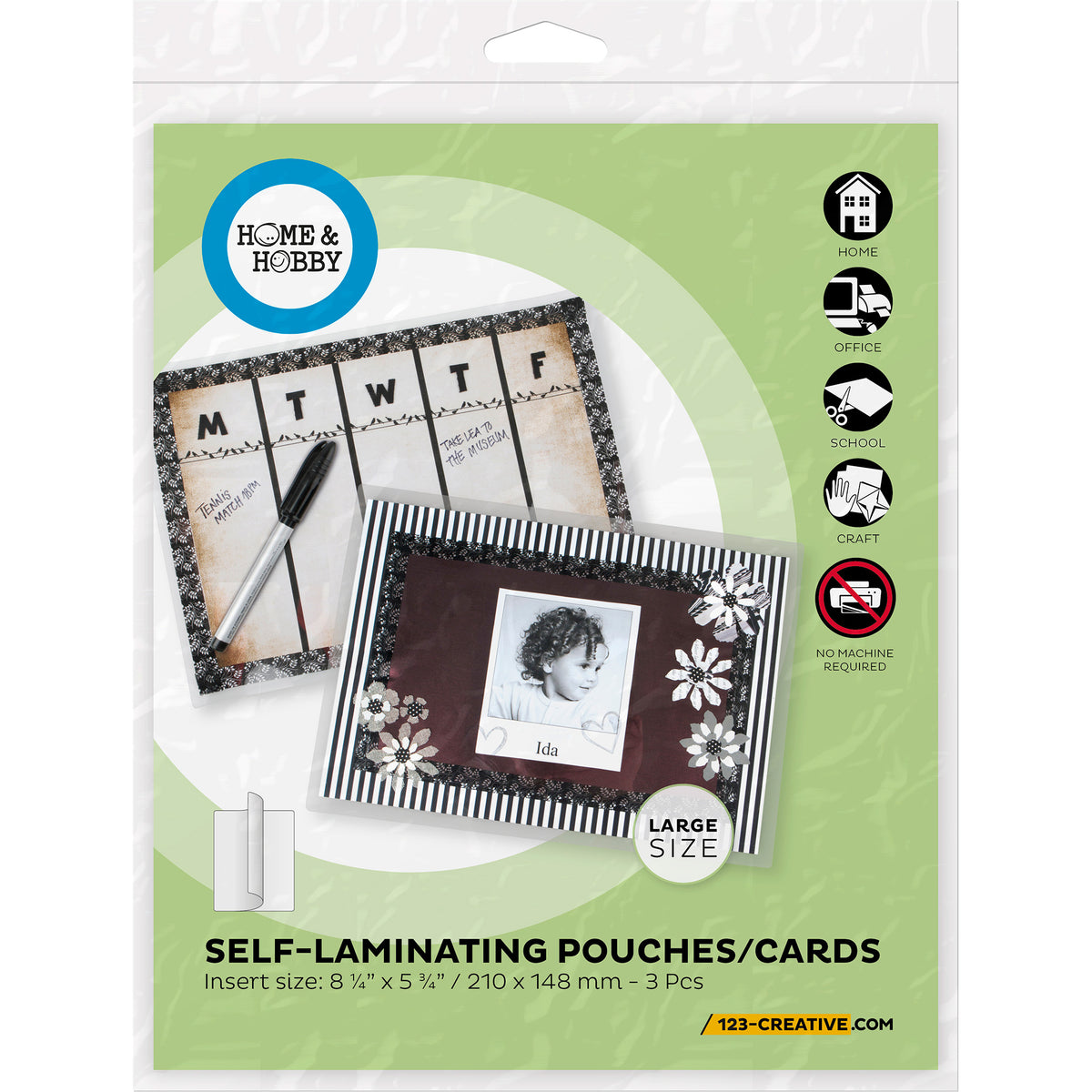 SELF LAMINATING POUCHES 3-PACK 6&quot;x9&quot;
