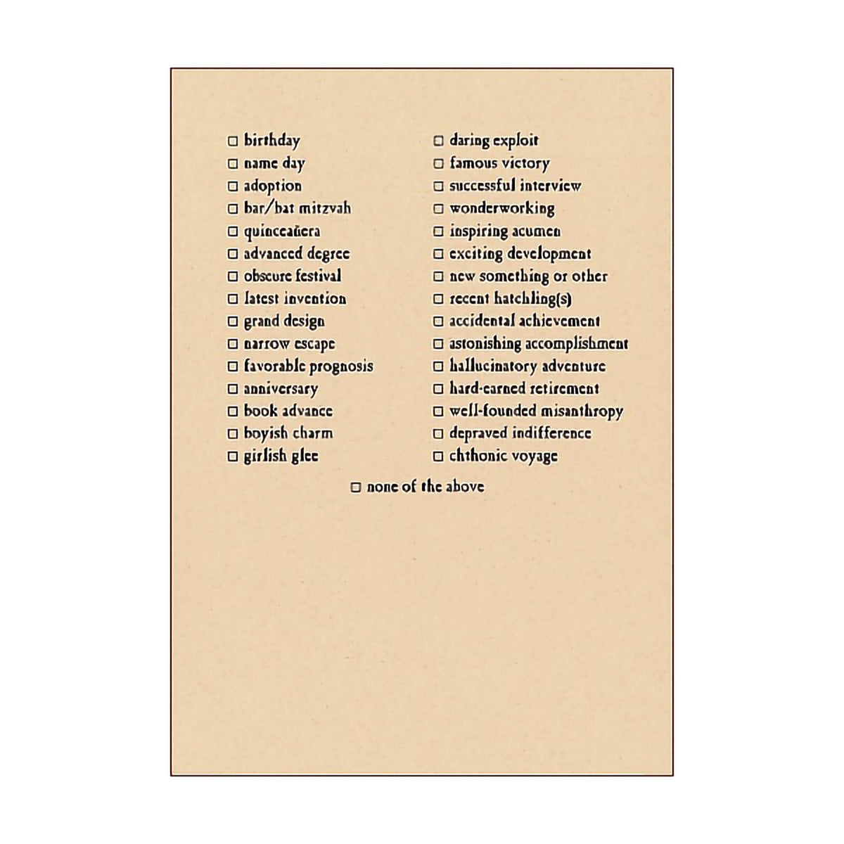 ARCHELAUS CARD PRIZE LIVESTOCK