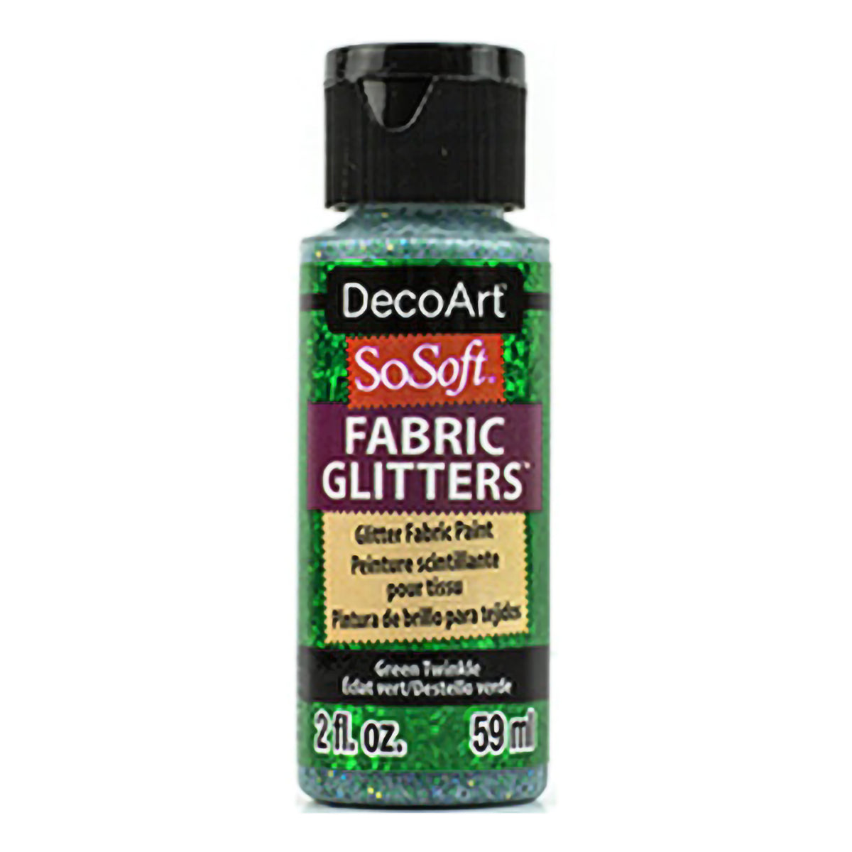 SOSOFT GLITTERS 2oz GREEN TWINKLE