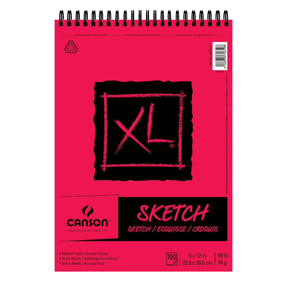 CANSON XL SKETCH PAD 9x12