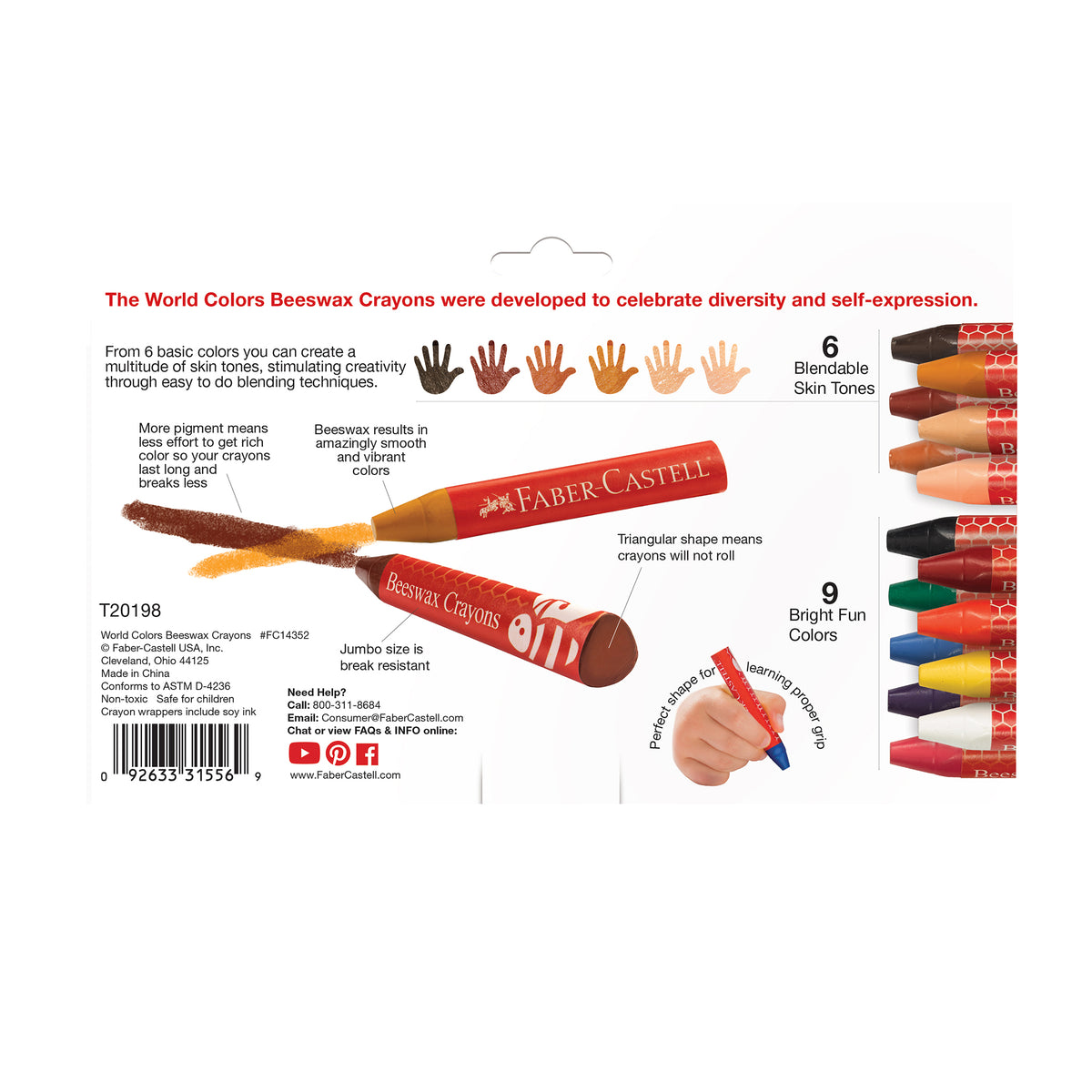 WORLD COLORS ECO BEESWAX CRAYONS
