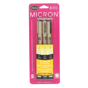 PIGMA MICRON BLACK SET/3