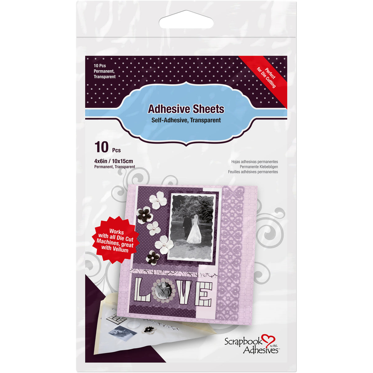 ADHESIVE SHEETS 10-PACK 4&quot;x6&quot;