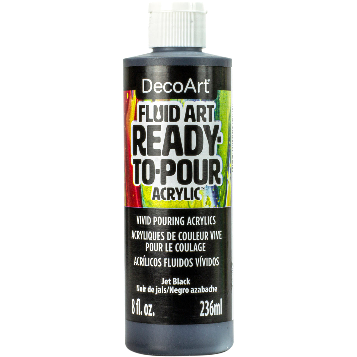 FLUIDART 8oz JET BLACK