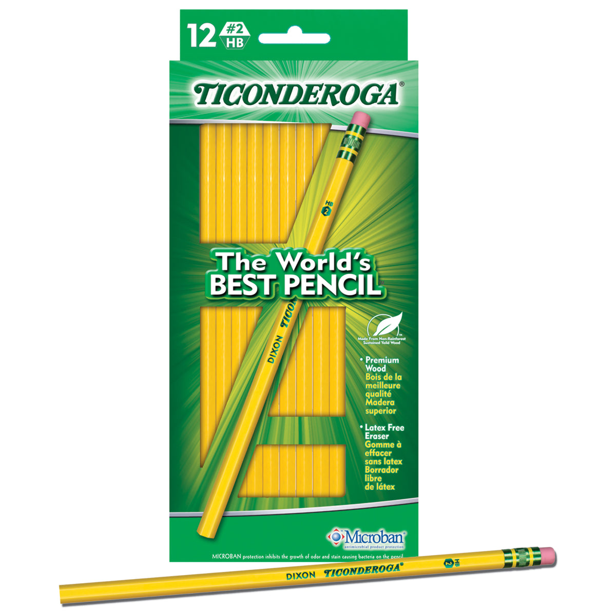 TICONDEROGA #2 PENCIL 12-PACK