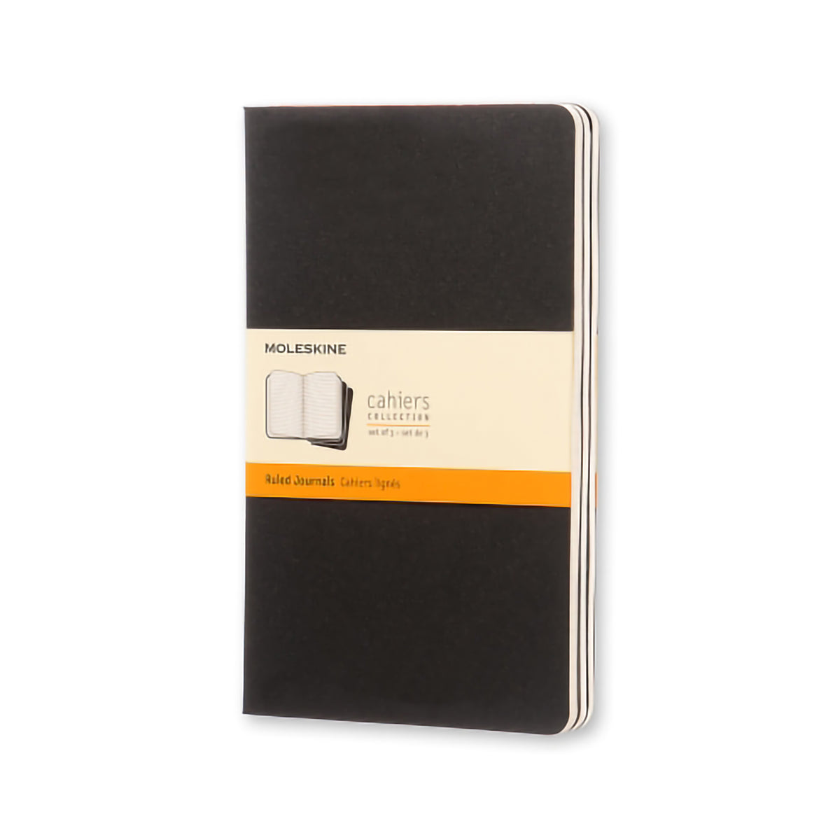 MOLESKINE CAHIER RULED LARGE BLACK 3-PACK