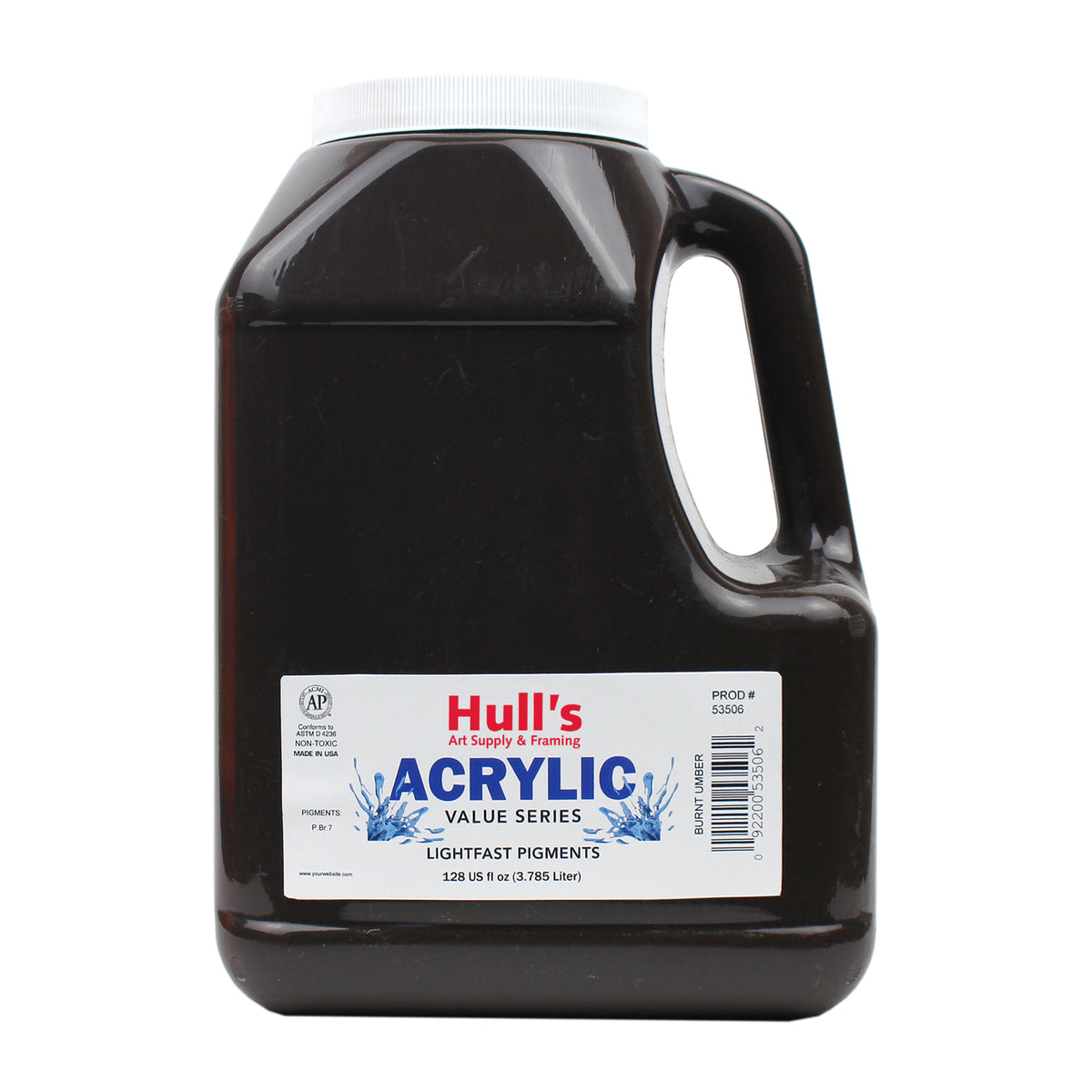 HULLS ACRYLIC GALLON BURNT UMBER