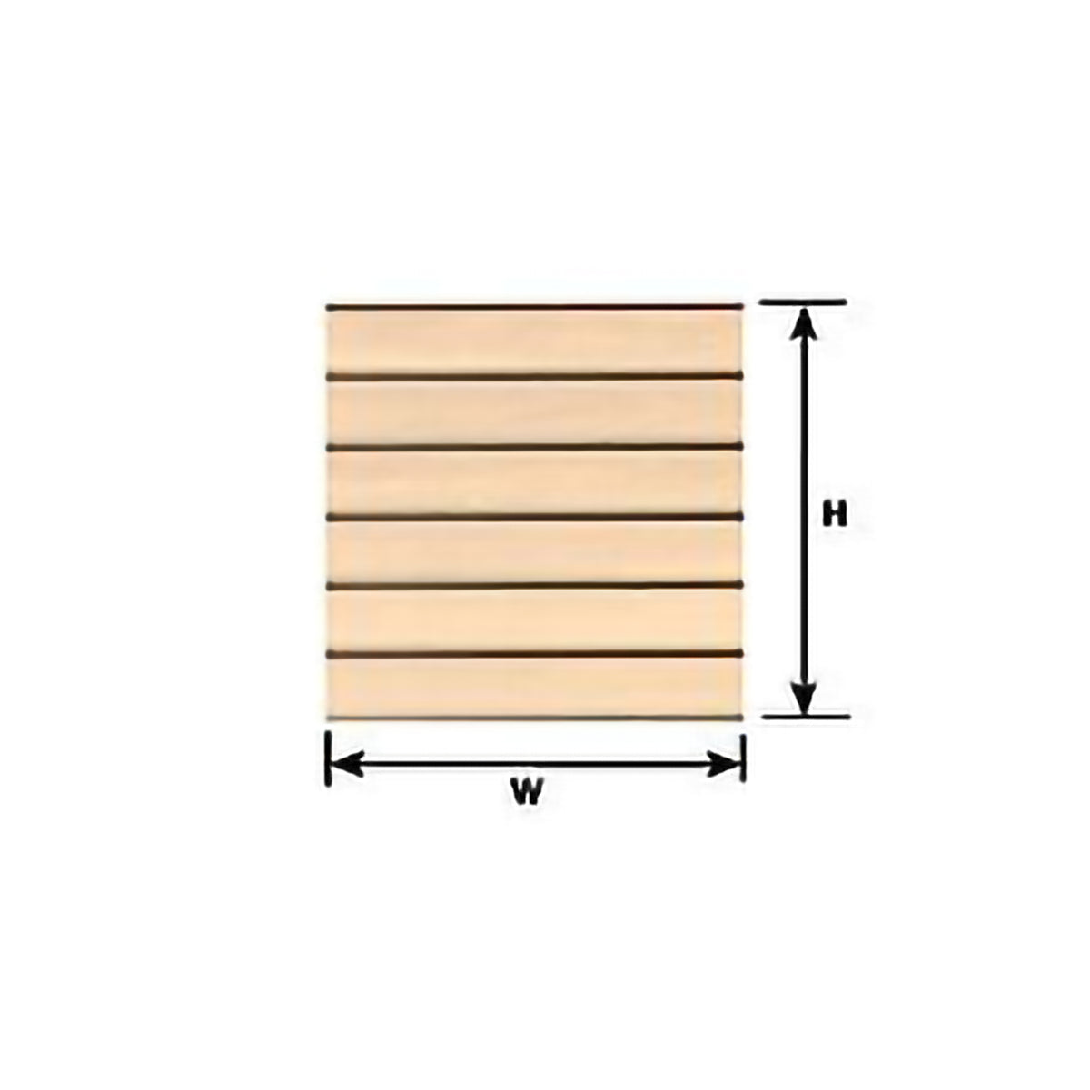 CLAPBOARD SIDING 1/4 SCALE